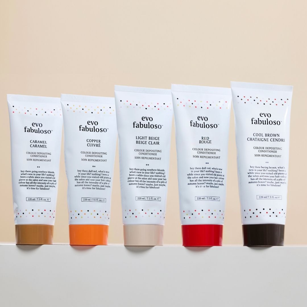 evo fabuloso cool brown colour depositing conditioner - 220ml