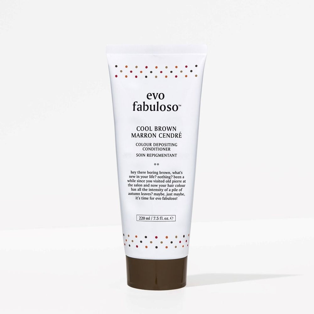 evo fabuloso cool brown colour depositing conditioner - 220ml