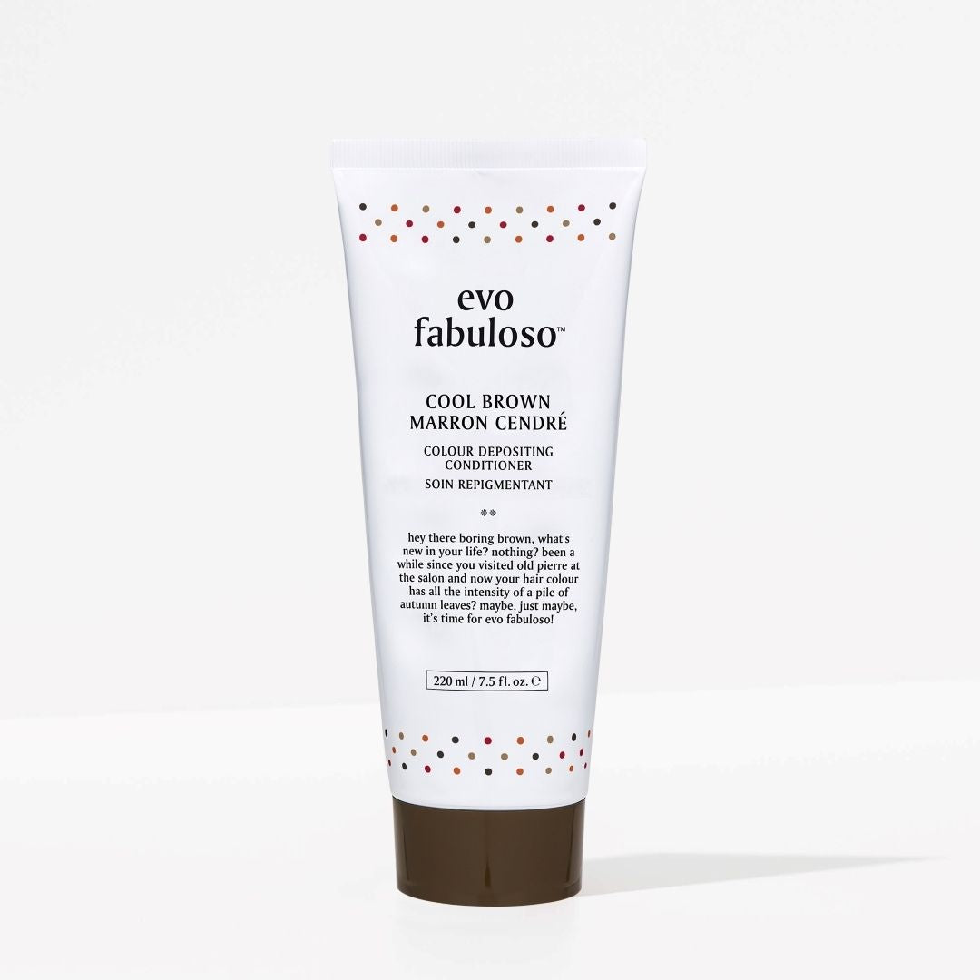 evo fabuloso cool brown colour depositing conditioner - 220ml