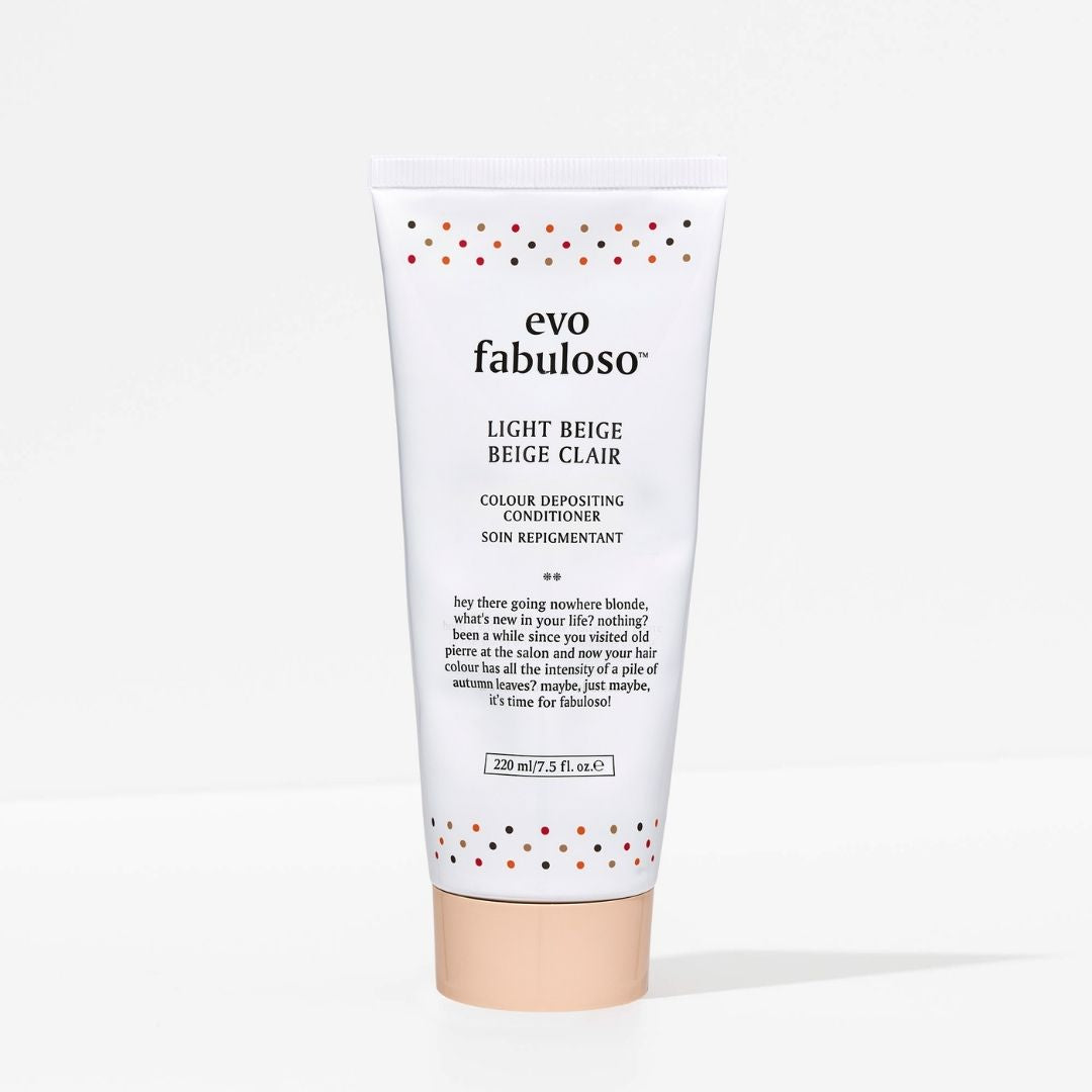 evo fabuloso light beige colour depositing conditioner - 220ml